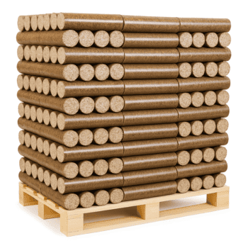 960kg Palette de Bûches Compressées Cylindriques